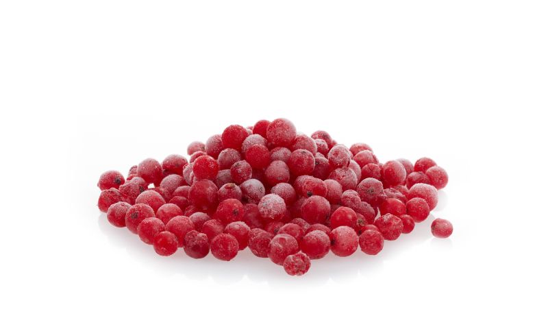 Frozen red currants